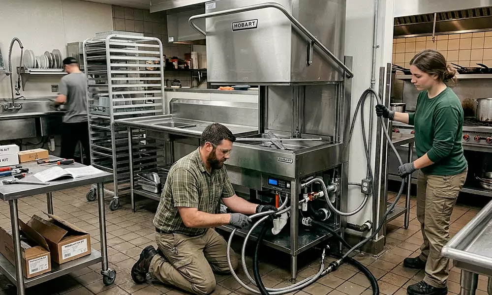 Commercial Dishwasher Installation in Waltham, MA