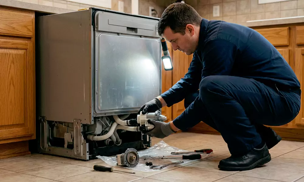 Dishwasher Pump Replacement in Waltham, MA