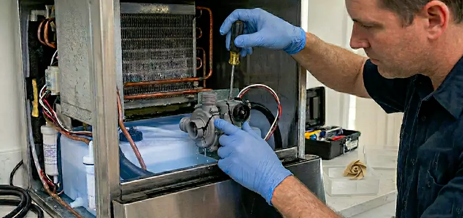 Commercial Ice Maker Water Pump Repair in Waltham