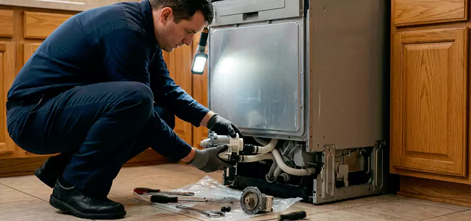 Dishwasher Drain Hose Repair in Waltham